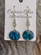 Load image into Gallery viewer, Ocean Currents Earrings 2.5" TQS10