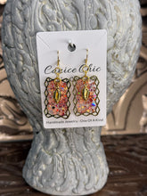 Load image into Gallery viewer, Blush Cowrie Shell Earrings 2.25" PKS11