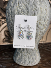 Load image into Gallery viewer, Diamond Dust Teardrop Earrings PCS1