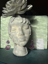 Load image into Gallery viewer, Patriotic Earrings Light Weight Sparkly 3.5"