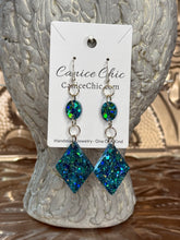 Load image into Gallery viewer, Turquoise Drop Earrings Light Weight 4" TQS1