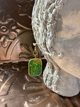 Load image into Gallery viewer, Emerald Spark Glitter Earrings Light Weight 3" GS1