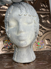 Load image into Gallery viewer, Peace Sign Round Light Weight Earrings 2.5" PSS3