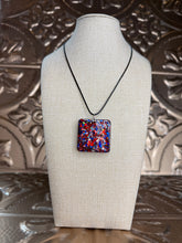 Load image into Gallery viewer, Firecracker Glitter Pendant Necklace RWBN1