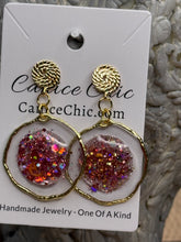 Load image into Gallery viewer, Berry Bling 18K Gold Plated Stud Earrings 2.25" PKS9
