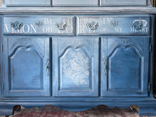 Load image into Gallery viewer, Hutch / Buffet Blue Denim