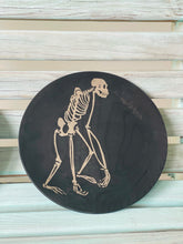 Load image into Gallery viewer, Pottery Barn Black Skeleton Plates (4)