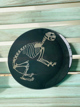Load image into Gallery viewer, Pottery Barn Black Skeleton Plates (4)