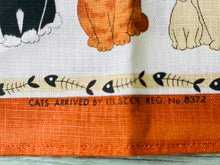 Load image into Gallery viewer, Irish Linen Cat Towel - Cats Arrived