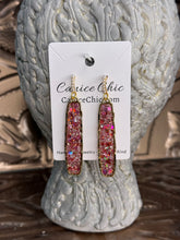 Load image into Gallery viewer, Pink Champagne Earrings 3" PKS15
