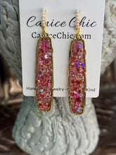 Load image into Gallery viewer, Pink Champagne Earrings 3" PKS15
