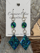 Load image into Gallery viewer, Turquoise Drop Earrings Light Weight 4" TQS1
