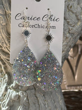 Load image into Gallery viewer, Starlight Teardrop Earrings  3.5"; SS1
