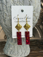 Load image into Gallery viewer, Gilded Raspberry  Earrings 3.25" PKS5
