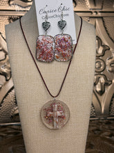 Load image into Gallery viewer, Blush &amp; Belief Cross Pendant Necklace JC1
