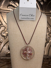 Load image into Gallery viewer, Blush &amp; Belief Cross Pendant Necklace JC1
