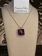 Load image into Gallery viewer, Firecracker Glitter Pendant; small RWB-N5
