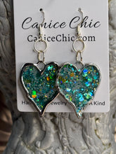 Load image into Gallery viewer, Mermaid's Heart Earrings 2.5" SFS3
