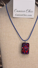 Load and play video in Gallery viewer, Fireworks on Maine Street Pendant; small RWB-N6
