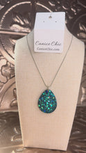 Load and play video in Gallery viewer, Blue Lagoon Teardrop Pendant Necklace TQSN18
