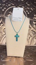 Load and play video in Gallery viewer, Ocean of Grace Cross Necklace TQSN17

