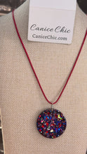 Load and play video in Gallery viewer, Sparkle of Freedom Pendant RWB-N4
