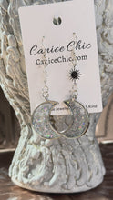 Load and play video in Gallery viewer, Silver Moon &amp; Star Earrings Light Weight 3"; SS2
