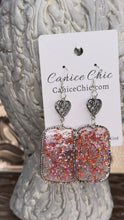 Load and play video in Gallery viewer, Blush &amp; Bronze Earrings 3.5" PK7

