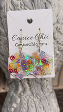 Load and play video in Gallery viewer, Peace Sign Hexagon Light Weight Earrings 2.5" PSS2
