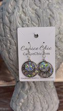 Load and play video in Gallery viewer, Silver Kaleidoscope Earrings PCS10
