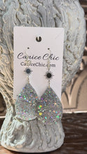 Load and play video in Gallery viewer, Starlight Teardrop Earrings  3.5"; SS1
