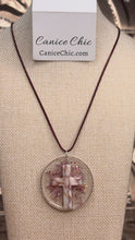 Load and play video in Gallery viewer, Blush &amp; Belief Cross Pendant Necklace JC1

