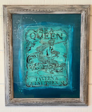 Load image into Gallery viewer, Canvas Art - Sea Queen Blue with Frame
