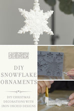 Load image into Gallery viewer, Snowflakes 6&quot; x 10&quot; Decor Mould / IOD
