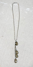 Load image into Gallery viewer, Long Necklace with Clear/Slightly Smokey Crystals
